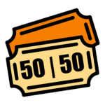 Image of 50/50 SINGLE TICKET: 1 ticket for $5