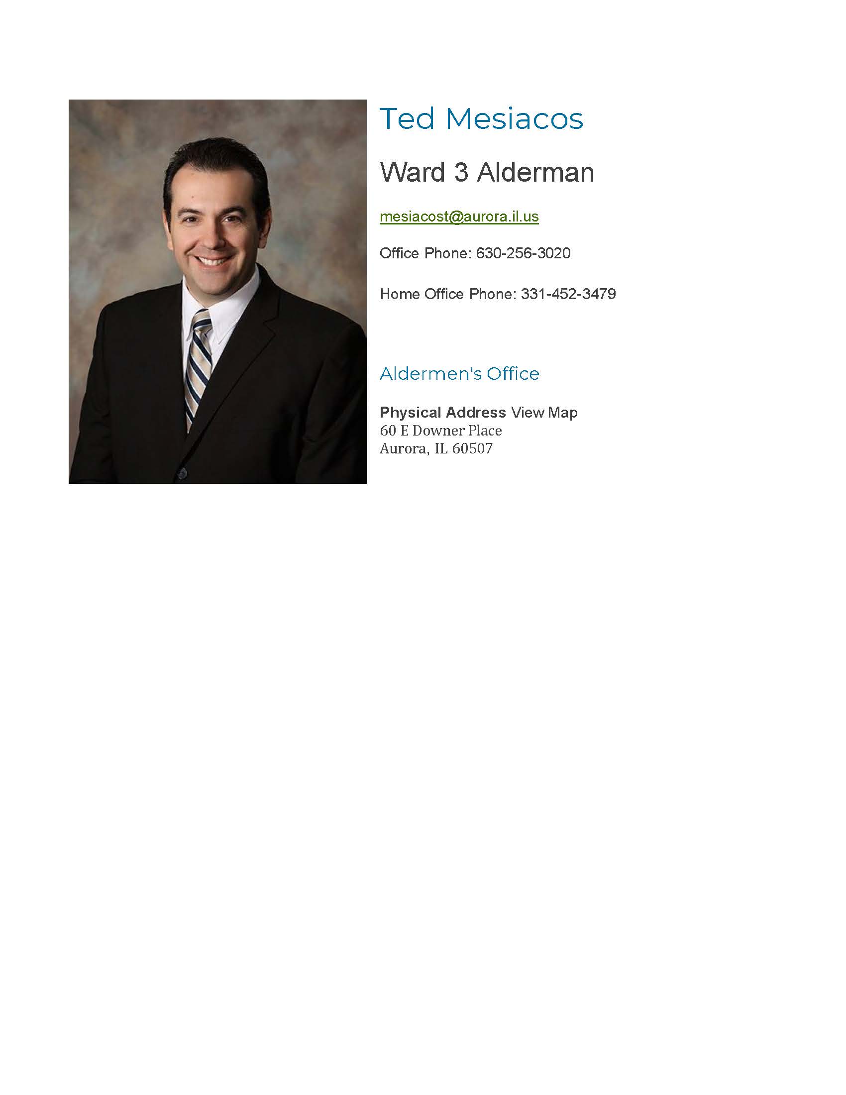 Alderman Ted Mesiacos