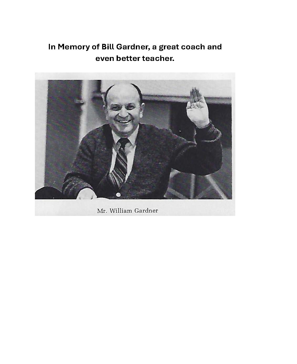 IN Memory of Bill Gardner