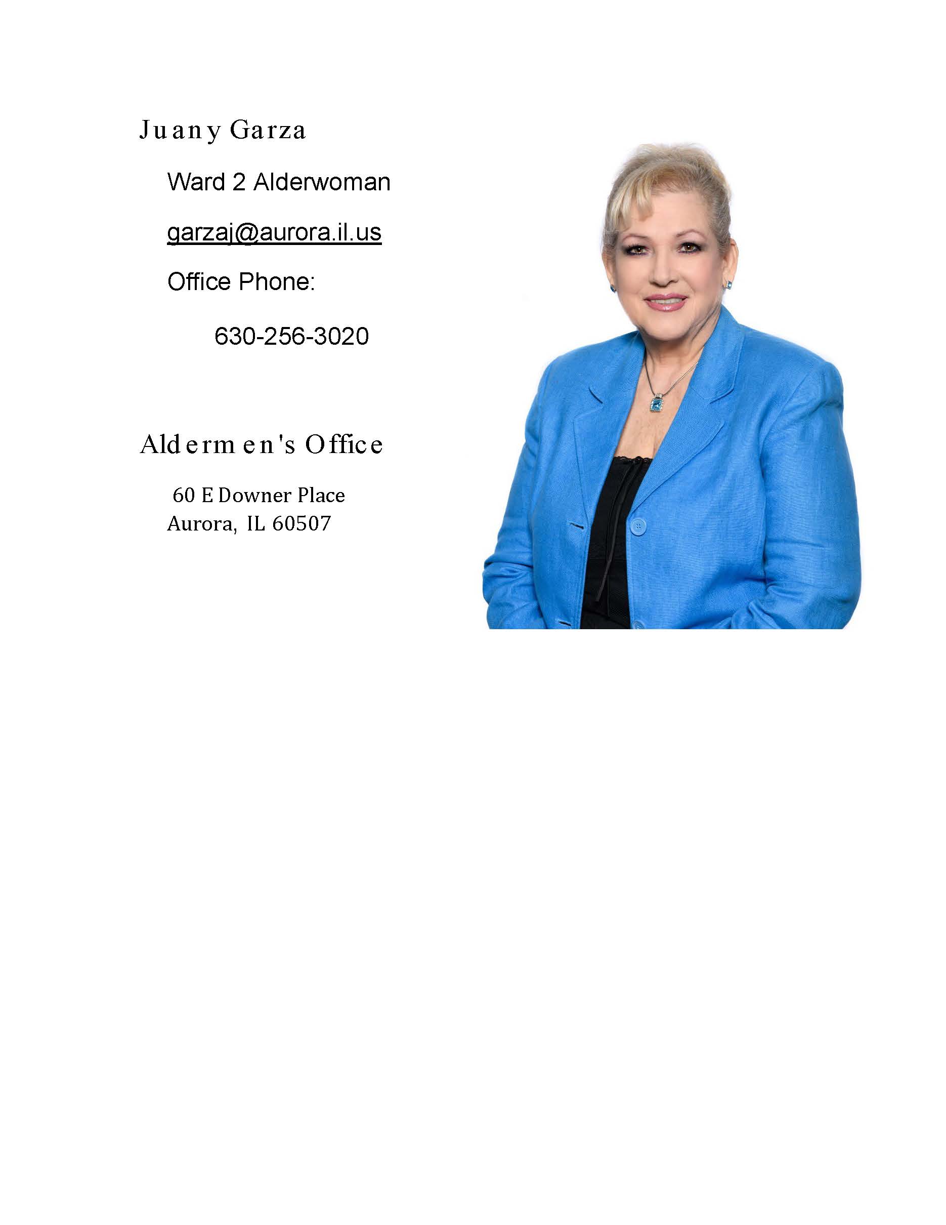 Alderwoman Juany Garza