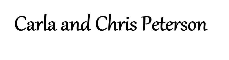 Carla and Chris Peterson