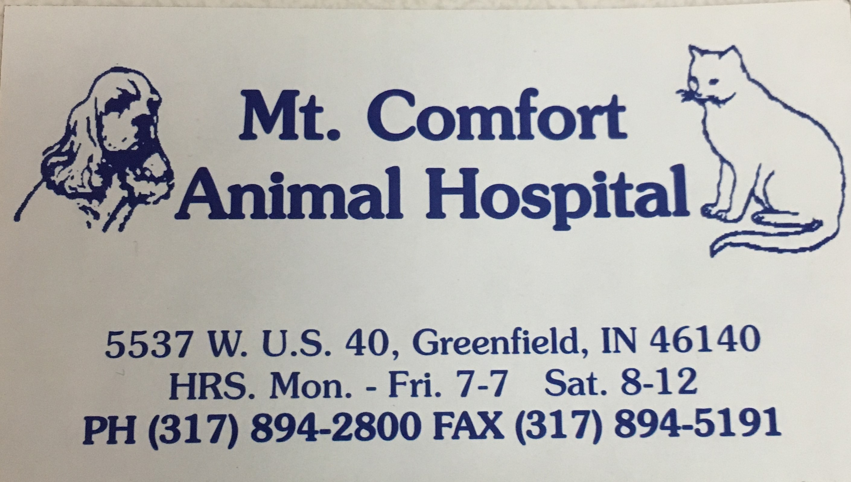 Mt Comfort Animal Hospital