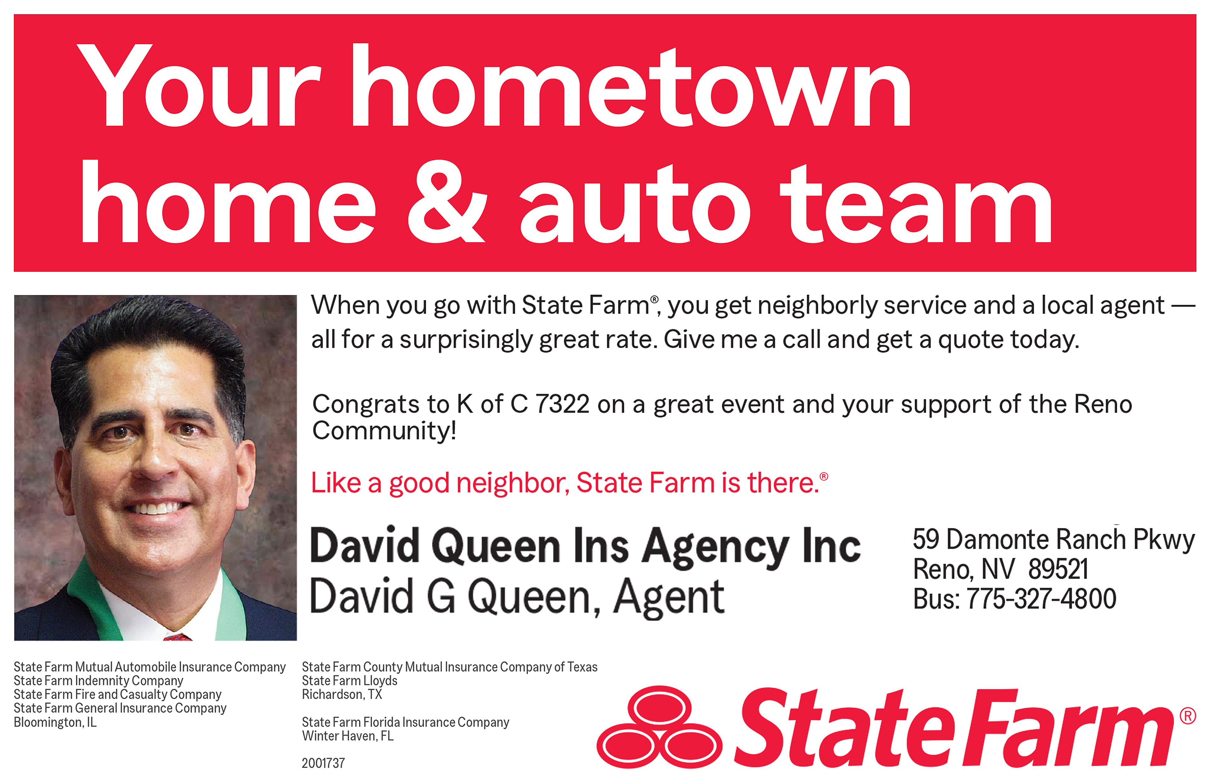 Gold Sponsor - David Queen Insurance Agency  - Logo