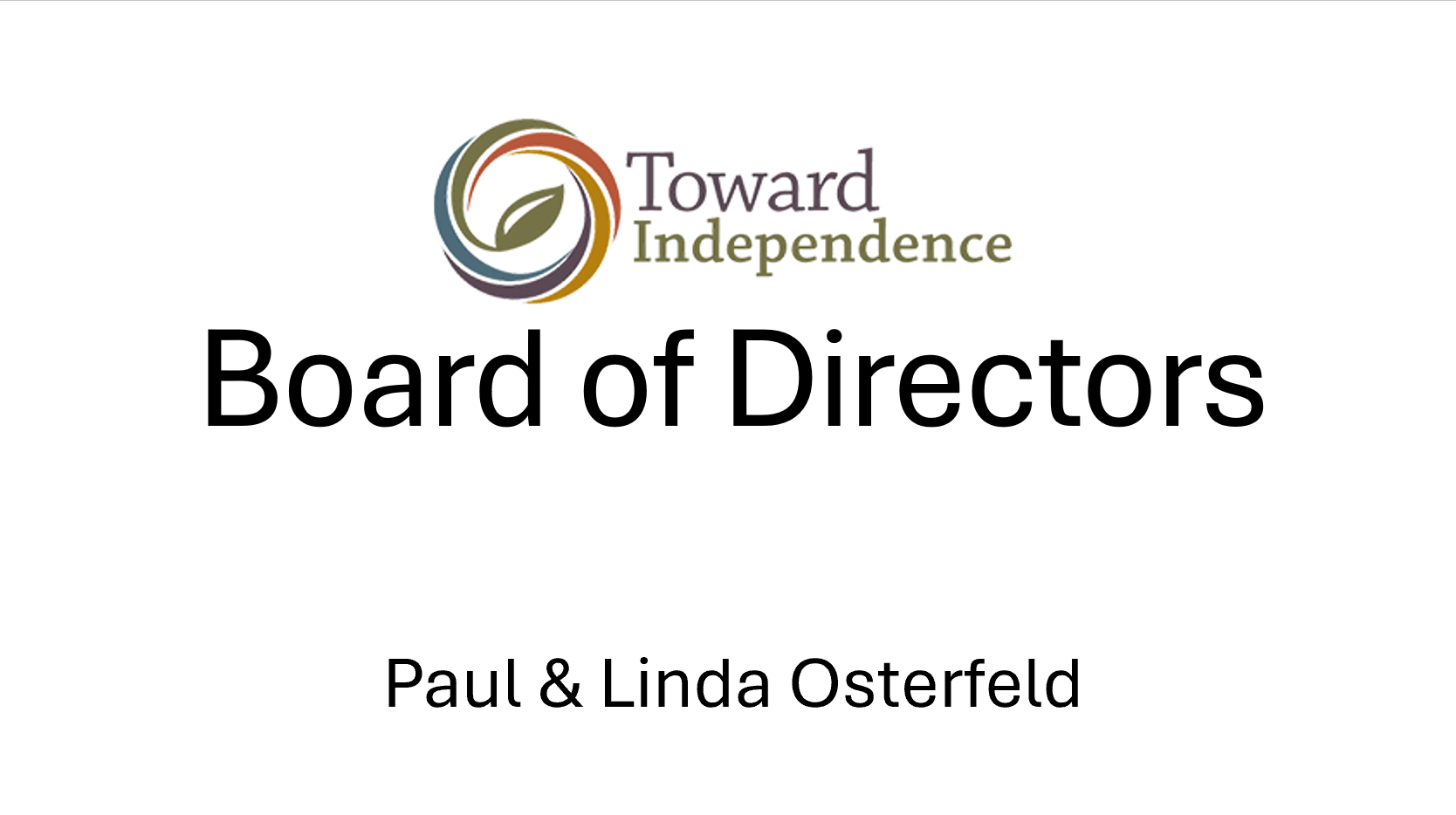 Paul & Linda Osterfeld