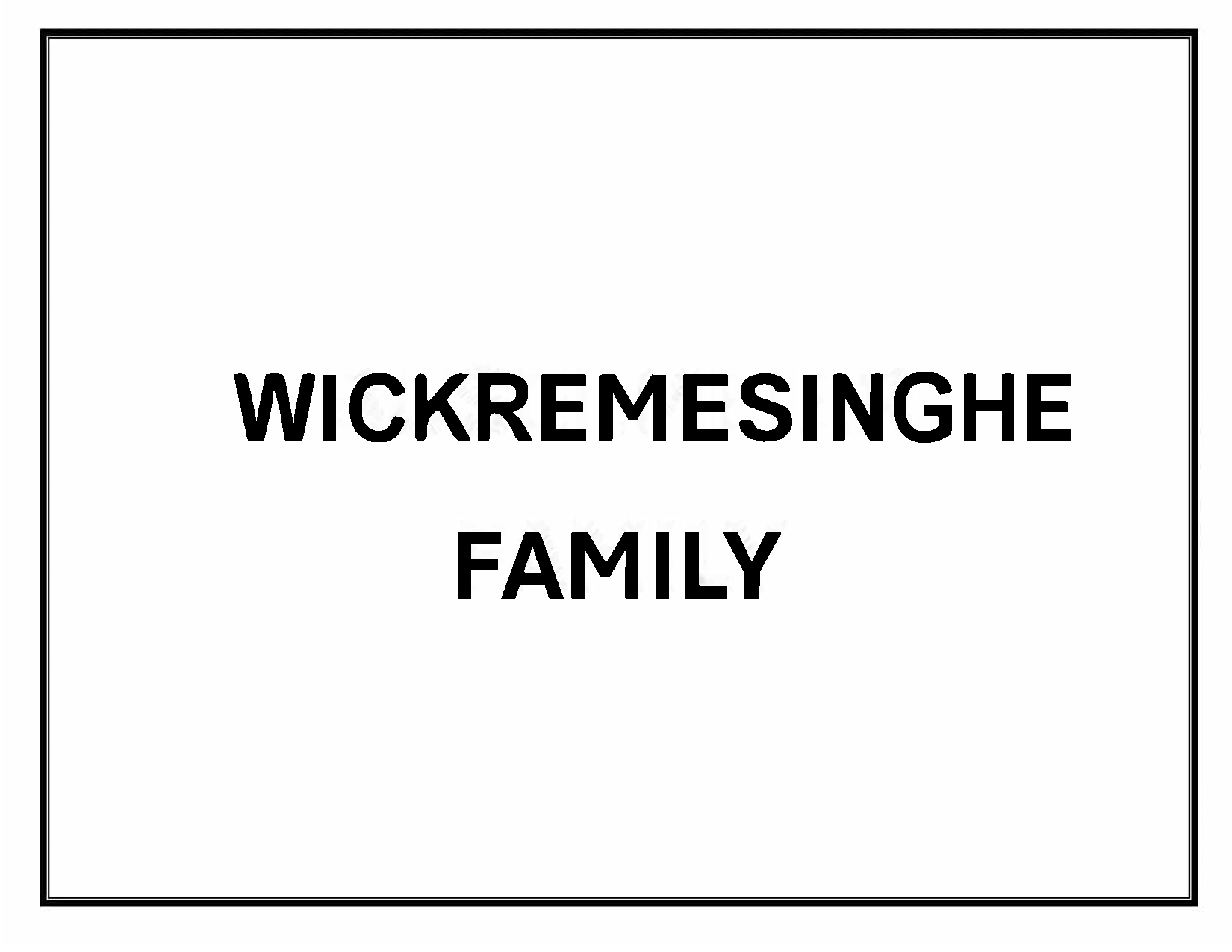 WICKREMESINGHE