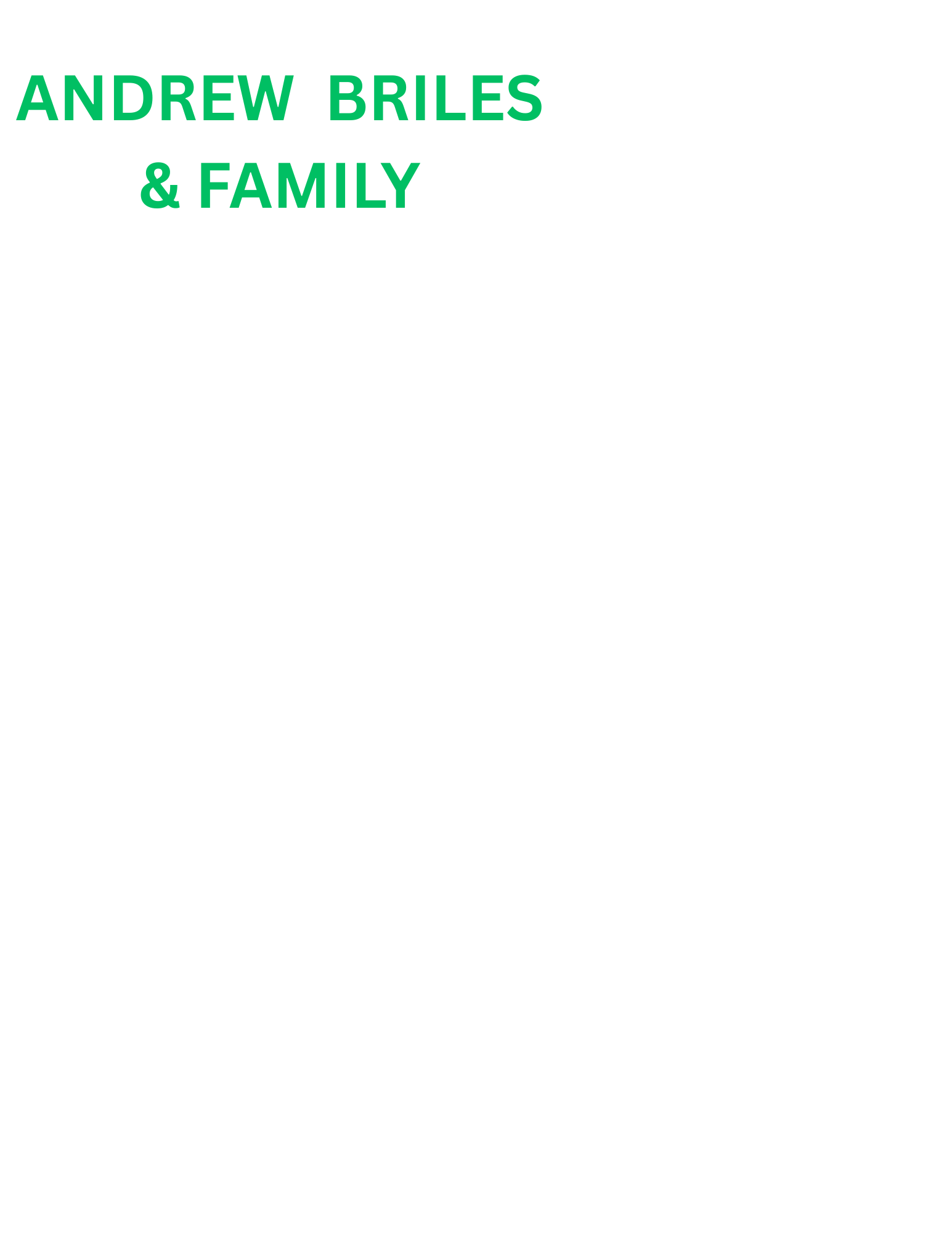 Andrew Briles & Family