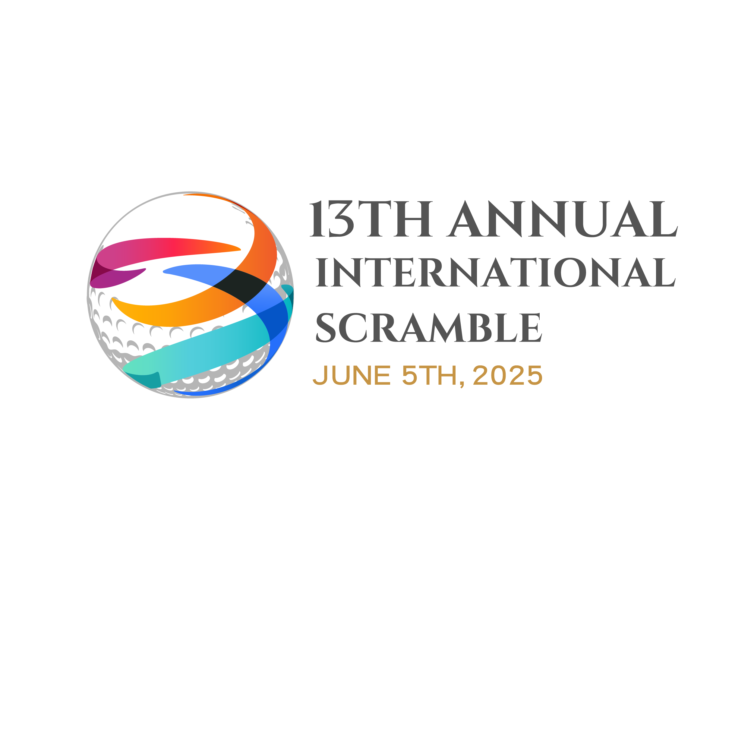 13th Annual International Golf Scramble logo