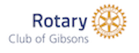Gibsons Rotary Golf Event 2025 logo