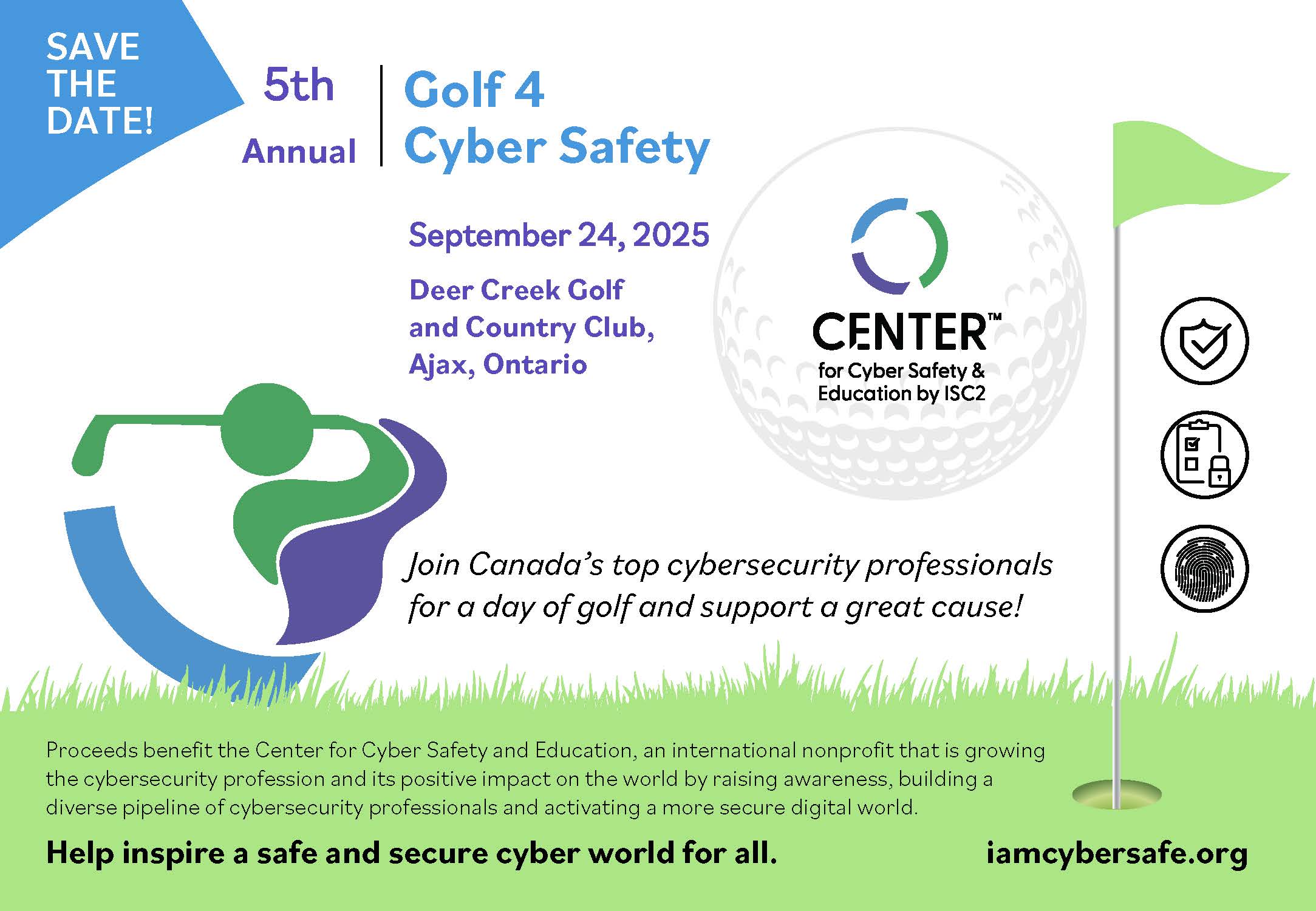 2025 Golf 4 Cyber Safety logo